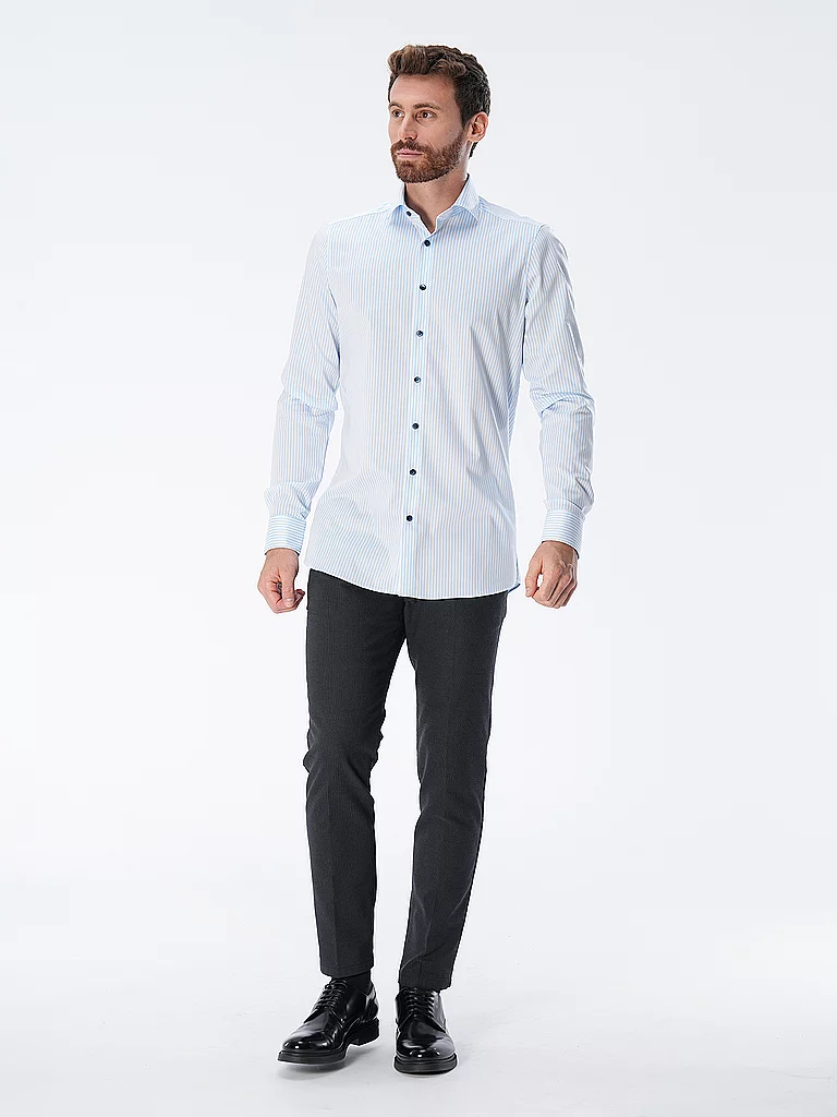 OLYMP Level Five Shirt Body Fit Light Blue 44 4